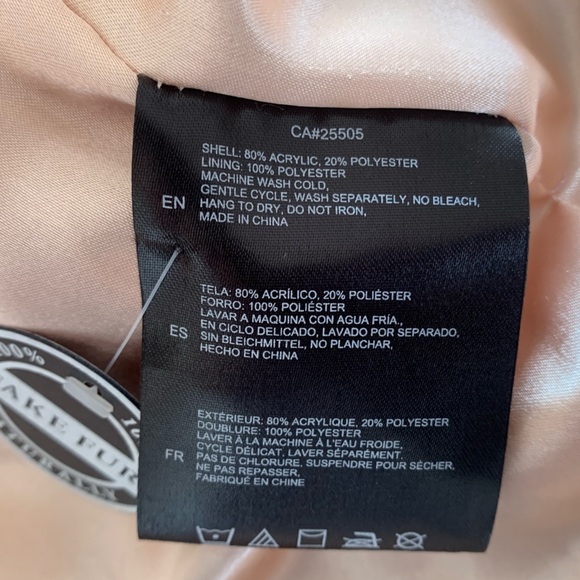 NWT - NOIZE Teddy Bear Jacket. Size: Small. Excellent condition - Picture 10 of 11